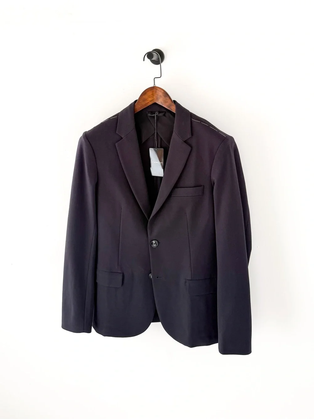 NEW Emporio Armani Navy Blue Stretch Italian Blazer Sport Coat 38R